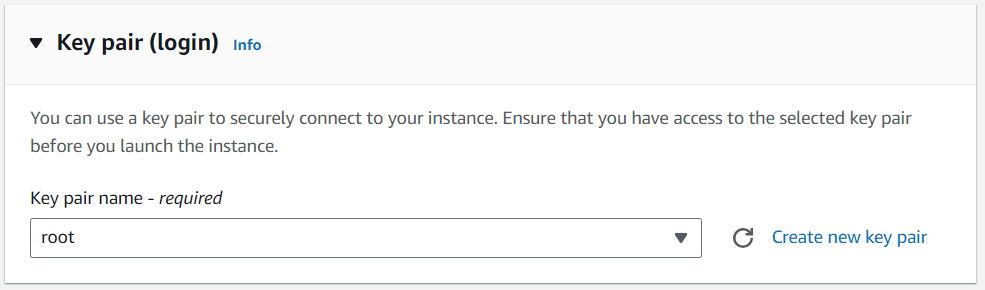 Key Pair Configuration