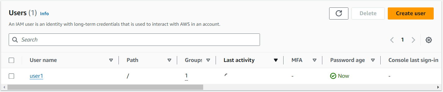 Step 8: User List Showing New User