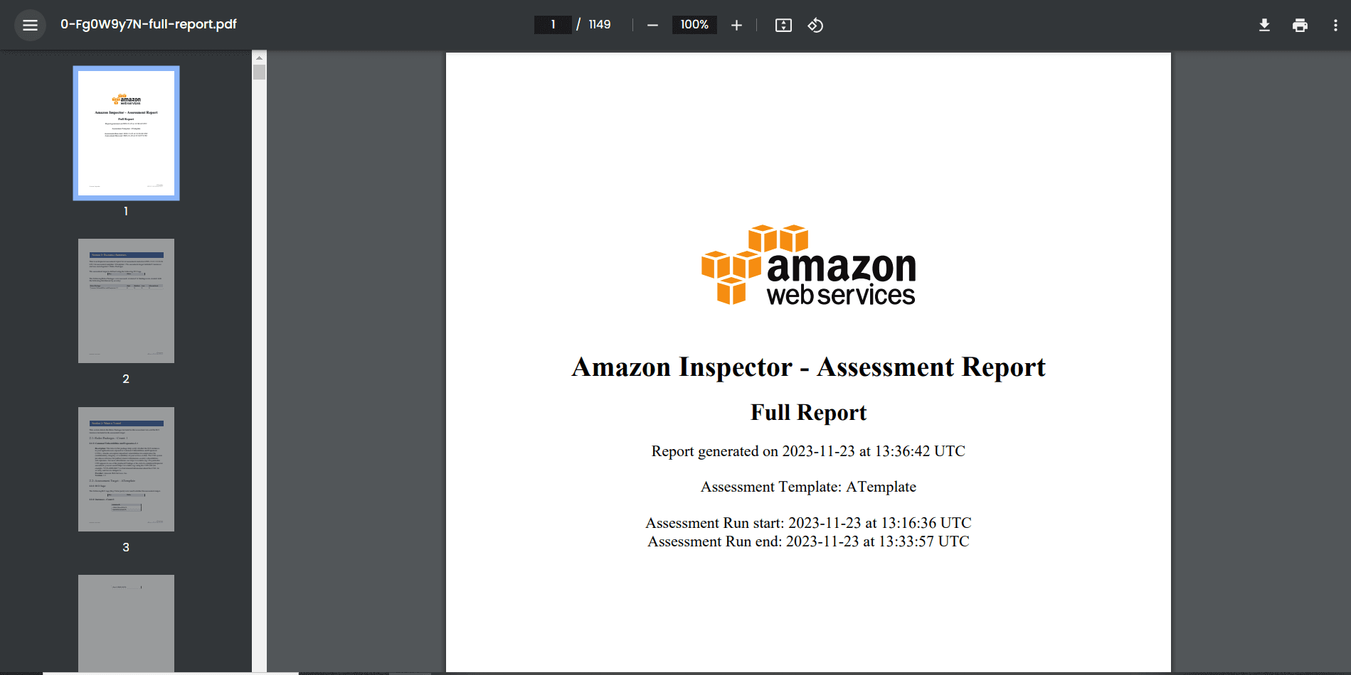 PDF Report