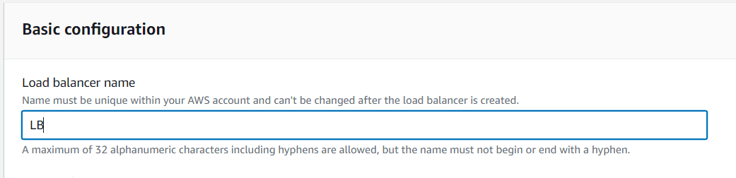 Load Balancer Name