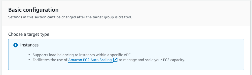Target Type Selection