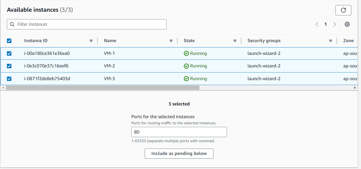 Register Instances as Targets