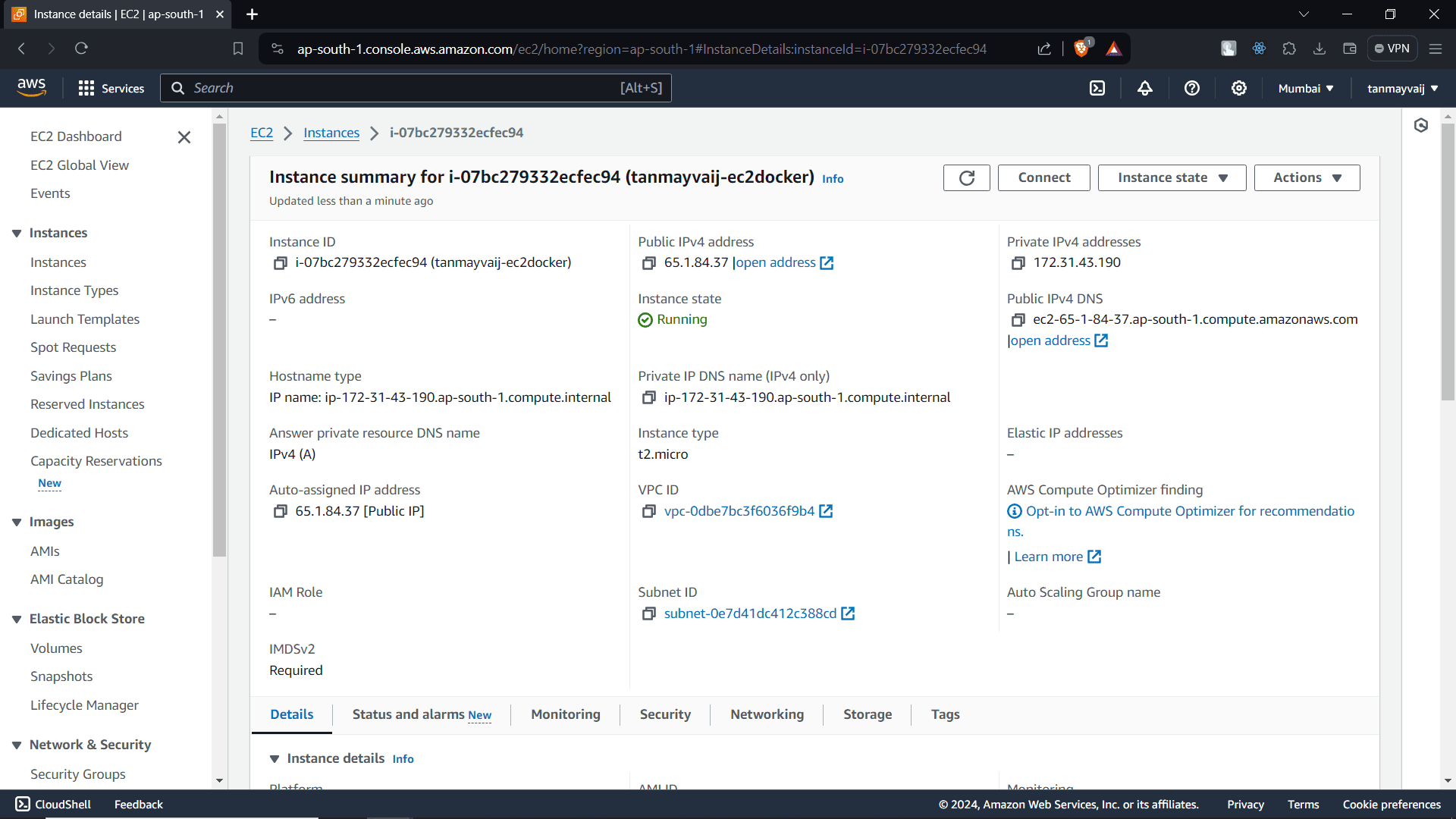 Connect to EC2 Instance