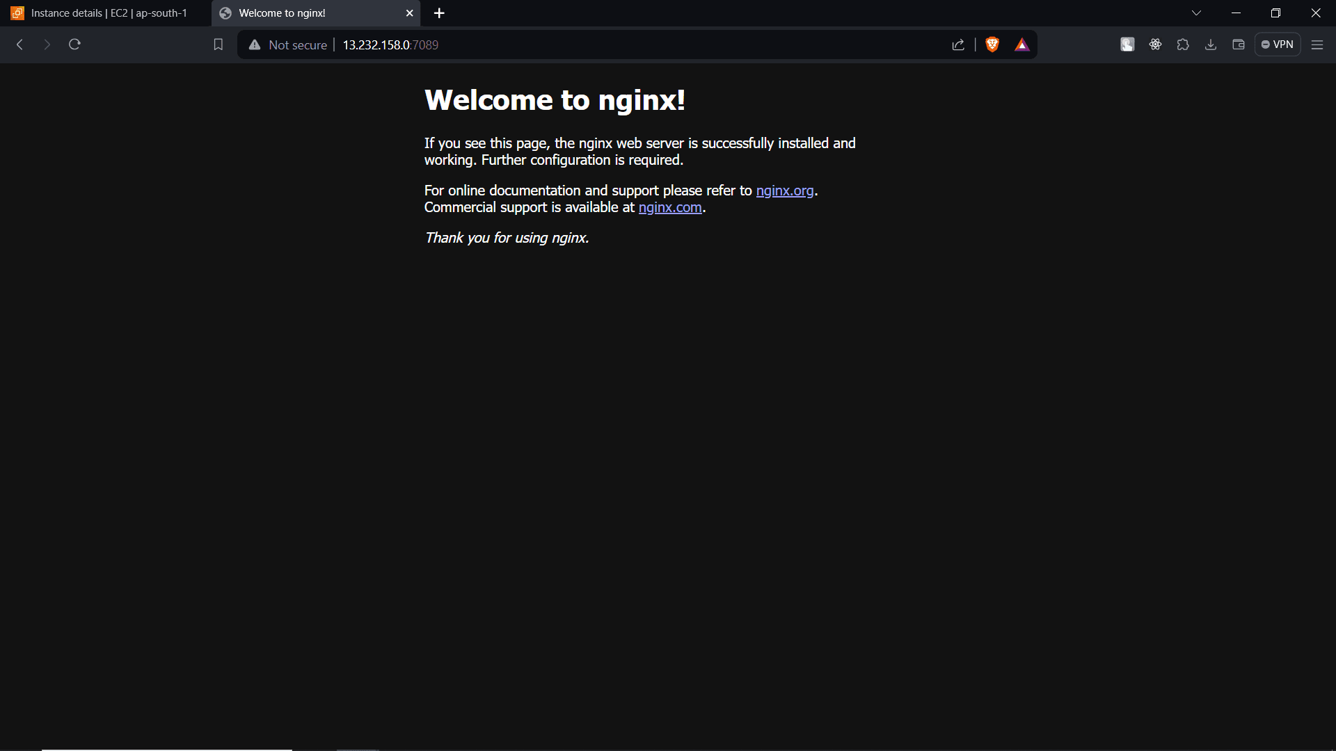 Access Public IP with Port
